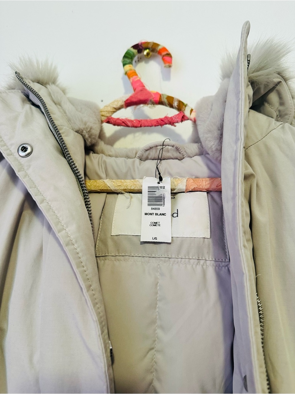 Wilfred Aritzia Mont Down Filled Winter Insulated Blanc Parka Jacket Comet L - Picture 8 of 16